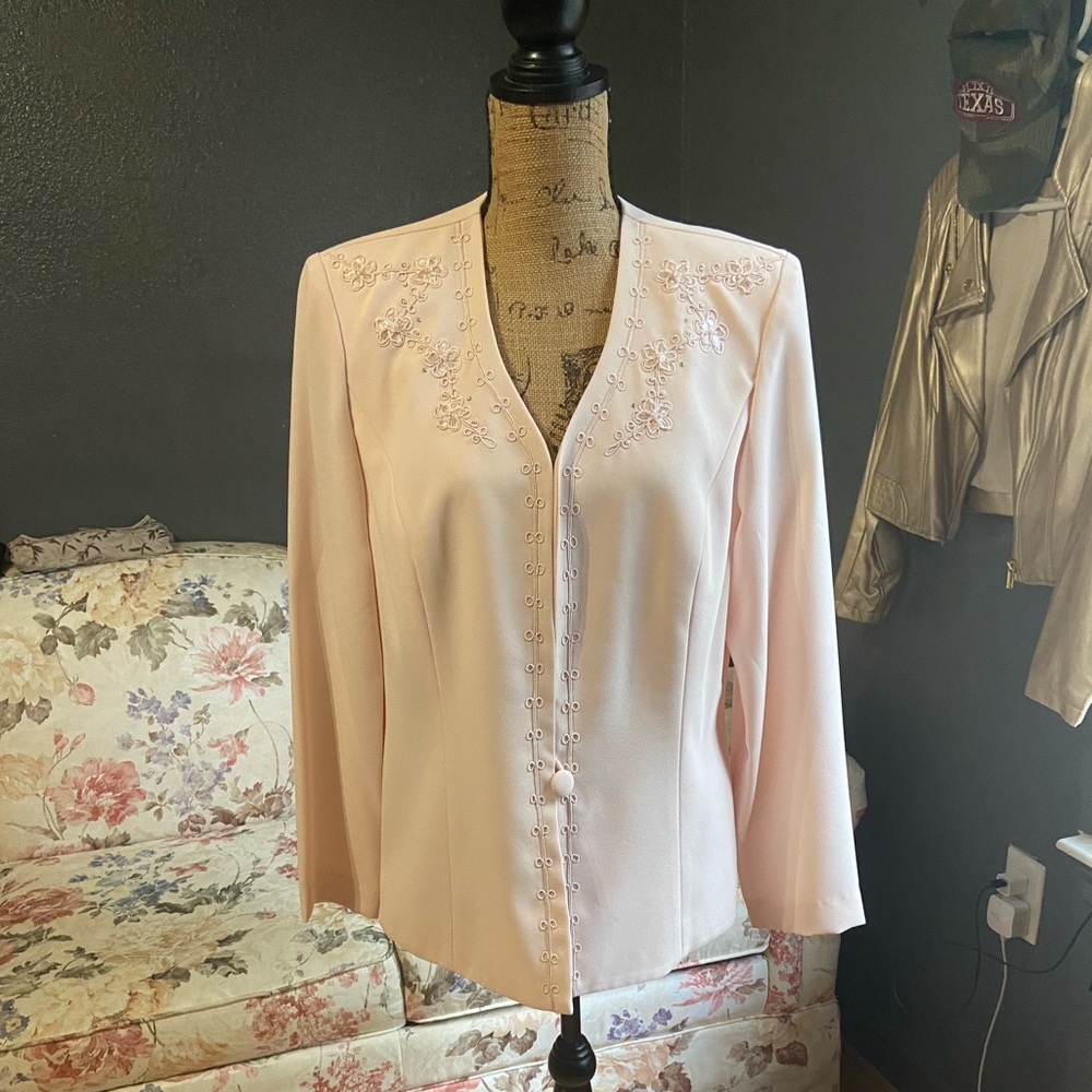 Vintage Soft Pink Blazer